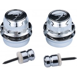 Fender "F" Strap Locks - Chrome