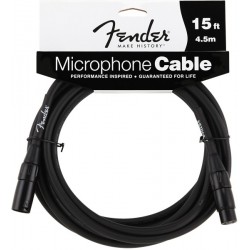 Fender Performance Series Microphone Cable, 15', Black