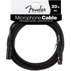 Fender Performance Series Microphone Cable, 20', Black