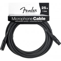 Fender Performance Series Microphone Cable, 25', Black