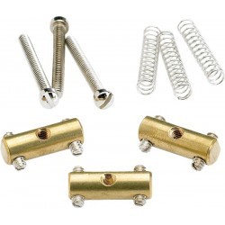 Fender Pure Vintage '52 Telecaster® Saddle Kit, Brass (3)