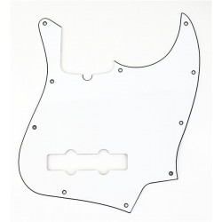 Fender Pickguard, Jazz Bass®, 10-Hole Mount (with Truss Rod Notch), W/B/W, 3-Ply