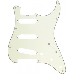 Fender Pickguard, Stratocaster® S/S/S, 11-Hole Vintage Mount (with Truss Rod Notch), Mint Green, 3-Ply