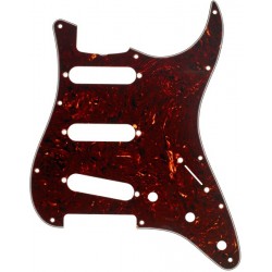 Fender Pickguard, Stratocaster® S/S/S,  (with Truss Rod Notch), 11-Hole Vintage Mount, Tortoise Shell, 4-Ply
