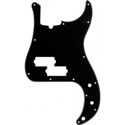 Fender Pickguard, Precision Bass® 13-Hole Mount (with Truss Rod Notch), Black, 3-Ply