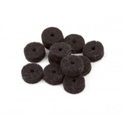 Fender Black Strap Button Felt Washers (12)