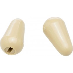 Fender Stratocaster® Switch Tips, Aged White (2) (Import Models)
