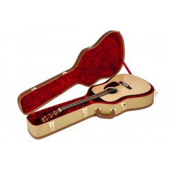 Fender Tweed Arch-Top Dreadnought Acoustic Guitar Case, Tweed