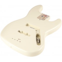 Fender USA Jazz Bass® Alder Body, Modern Bridge Mount, Olympic White