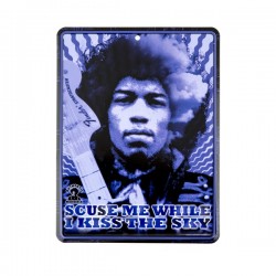 Fender® Jimi Hendrix "Kiss the Sky" Tin Sign