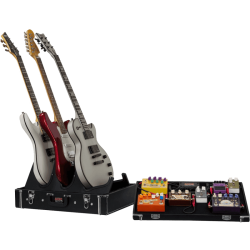 GW-GIGBOXJR étui pour pedal board et stand 3 guitares