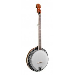 Banjo bluegrass à 5 cordes avec collerette, manche large