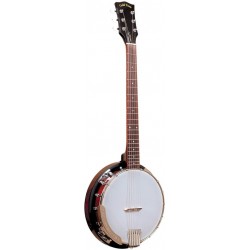 Banjitar Cripple Creek, manche de guitare à 6 cordes avec corps de banjo