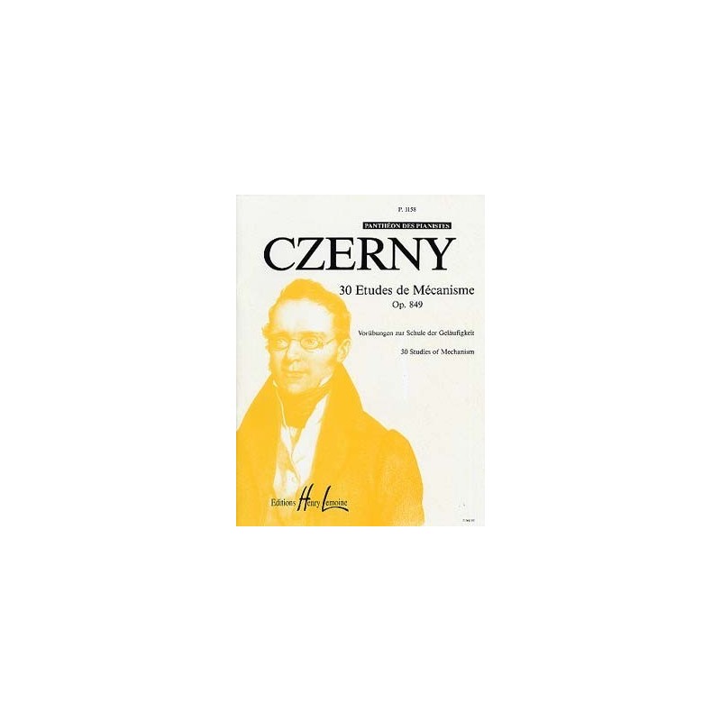 CZERNY 235 études de mécanisme  op.849  ed Lemoine