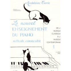Le nouvel enseignement du piano vol 1 de madelaine curie ed leduc