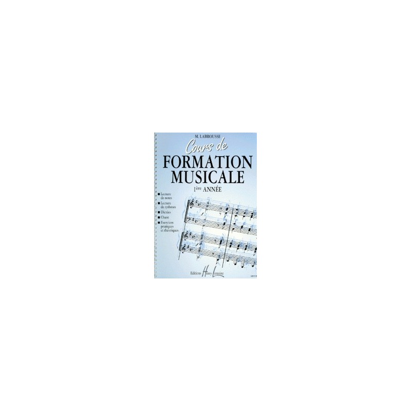 Cours de formation musicale Vol.1 - LABROUSSE Marguerite