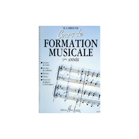 Cours de formation musicale Vol.1 - LABROUSSE Marguerite
