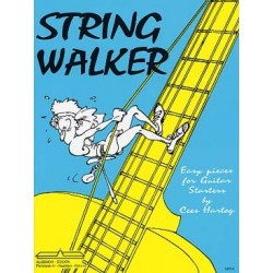 STRING WALKER easy pieces for guitar strater by Cees Hartog 