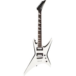 Jackson JS32T Warrior White with Black Bevels