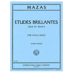 MAZAS ETUDES BRILLANTES OPUS 36,  POUR ALTO 