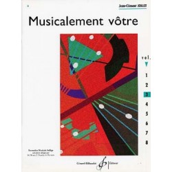 Musicalement vôtre de Jean Clément JOLLET VOL 3 ed Billaudot