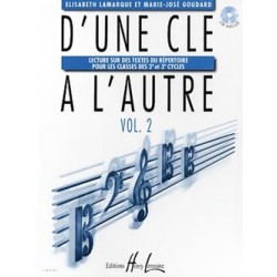 D'une clé a l'autre vol 1A de Lamarque et Goudard ed lemoine