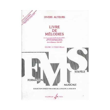 Livre de Mélodies vol 1 ed billaudot