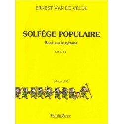 sofège populaire basé sur le rythme en clé de fa ed Van de velde