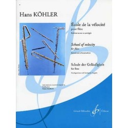 école de la vélocité pour flûte de Hans Kohler ed billaudot