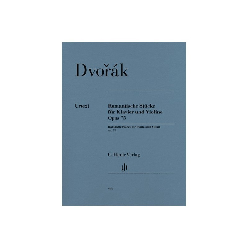DVORAK Romantic Pieces for Violin and Piano op. 75