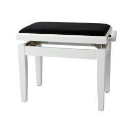 GEWA Banquette piano blanc Brillant 