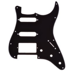 Pickguard Stratocaster HSS 3 plis Noir