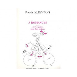 Kleynjans, Francis - 3 romances op.100 pour 2 guitares 