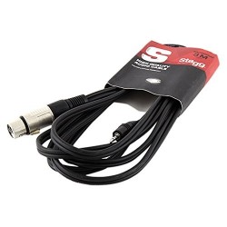 Stagg 3m cable audio mini jack stéréo/xlr femelle