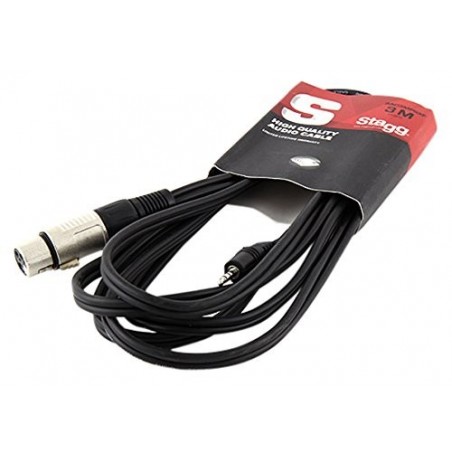 Stagg 3m cable audio mini jack stéréo/xlr femelle