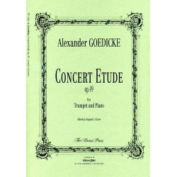Alexander Goedicke Concert Etude op .49 pour trompette et piano