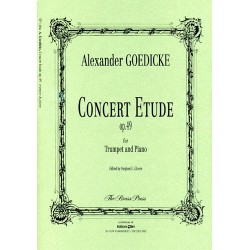 Alexander Goedicke Concert Etude op .49 pour trompette et piano