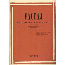 Vaccai Méthode Pratique Soprano ou Tenor ed Ricordi
