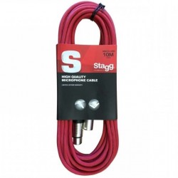 Stagg Câble XLR 10m Rouge