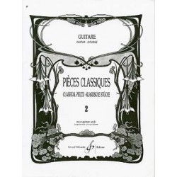 Pièces classiques pour guitare seule vol 2 ed Billaudot