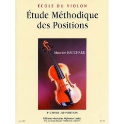 Ecole du violon Etude méthodique des positions M. Hauchard 