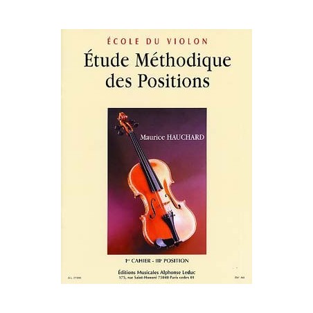 Ecole du violon Etude méthodique des positions M. Hauchard 