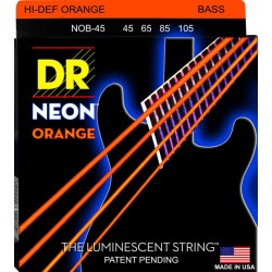 DR basse 4 cordes  Neon orange 45-105
