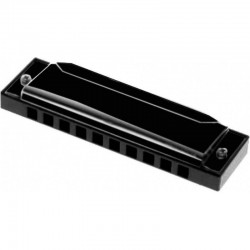 Harmonica 10 trous en do alu noir