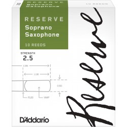 D'Addario Reserve Saxophone Soprano, Force 2.5 (10 pièces)