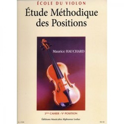 Ecole du violon Etude méthodique des positions M. Hauchard 3ème position