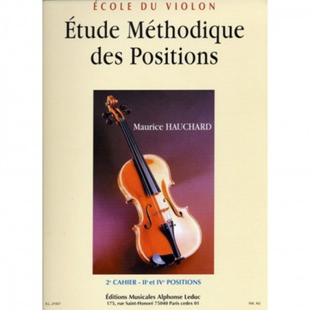 Ecole du violon Etude méthodique des positions M. Hauchard 