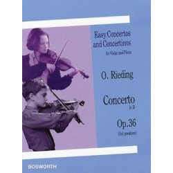 easy concertos and concertinos for violon and piano O.Rieding Op.36