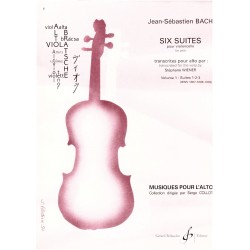 Six suites pour violoncelle de JS Bach ed billaudot