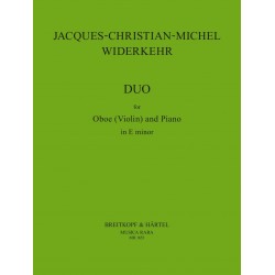 Duo sonate et Hautbois et piano de WIDERKEHR Jaques 